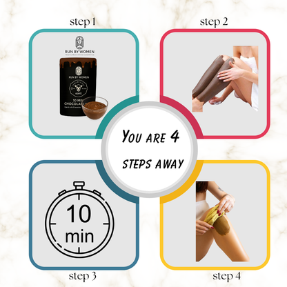 Chocolate Hair Removal Powder - 10 Min Full Body Wax - 100g